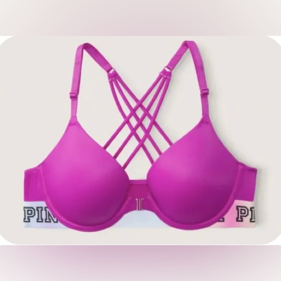 Victoria's Secret pink
Strappy Back Push Up Bra 40B 40DD 36C &
Panty Set VS - Picture 4 of 12